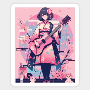 Guitar Girl # 1 Sticker